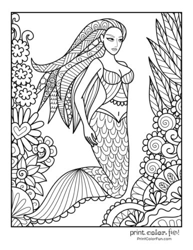 If you liked my mermaids coloring pages, you might like my other free coloring pages. 30+ mermaid coloring pages: Free fantasy printables ...