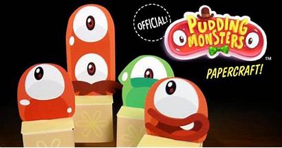 Paper Toy Pudding Papercrafts Monsters Gremlins Papier