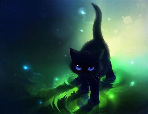 47 Black Cat Wallpapers Drawings Wallpapersafari