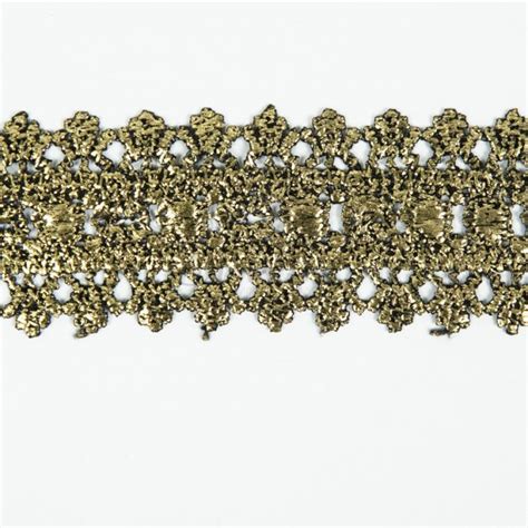 Gold Coated Lace Trim Gbct18 03 Blackgold Shine Trimmings And Fabrics