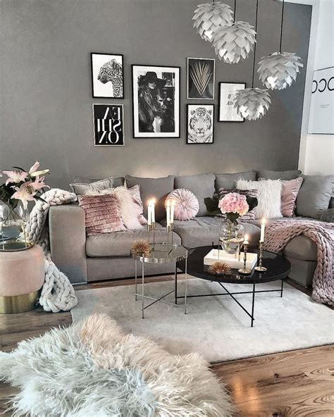 Pink And Gray Living Room Ideas Thegouchereye