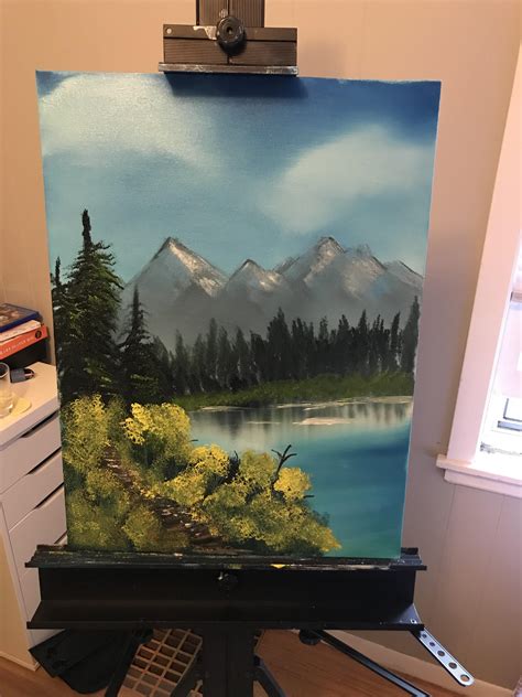 First Painting Distant Mountains Rhappytrees