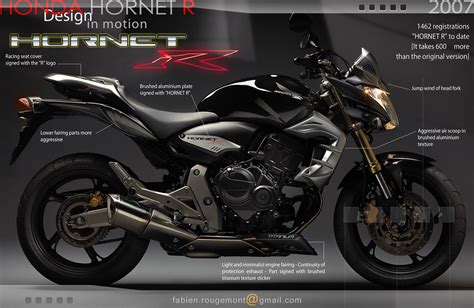 It is a manifestation of style, safety and power. HONDA Hornet "R" Racing Upgrade on Behance