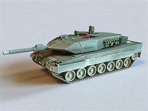 German Leopard 1 Tank 3d Model 3ds Max Files Free Download Modeling
