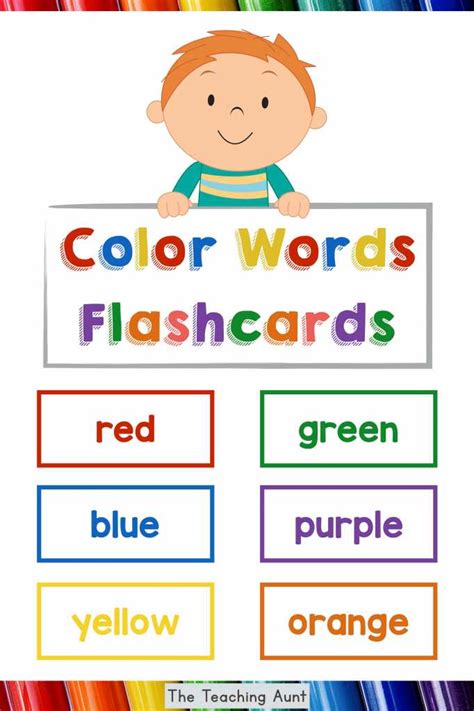 Color Word Flashcards Free Printable
