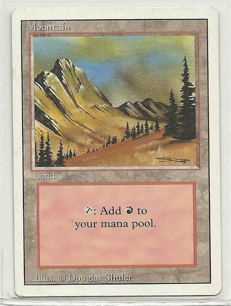 Mtg Magic The Gathering 3rd Edition Mountain C Card Common