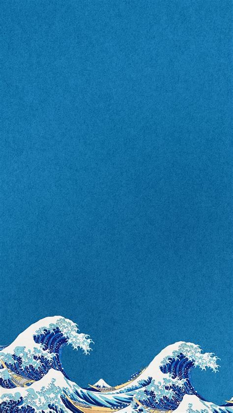 Great Wave Iphone Wallpaper Hokusais Premium Photo Rawpixel
