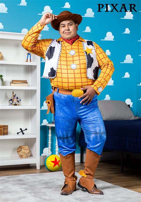 Men S Plus Size Disney Deluxe Woody Toy Story Costume