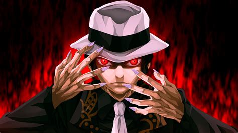Demon Slayer Muzan Kibutsuji With Red Eyes And Sharp Nails With Black