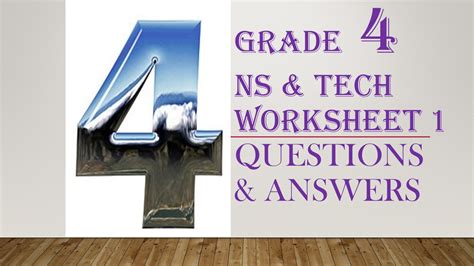 Grade 4 Natural Sciences And Technology Worksheet 1 Life And Living