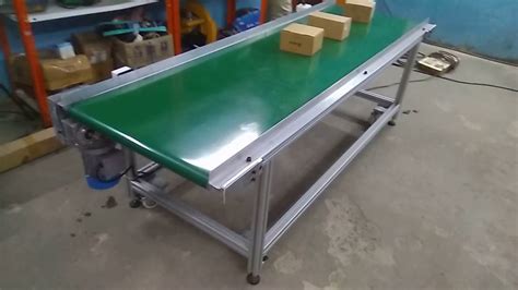 Orange Conveyor Systems Slider Bed Pvc Belt Conveyor Youtube