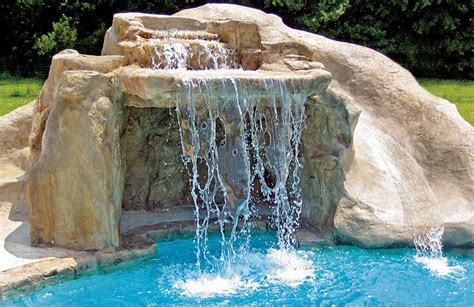Swimming Pool Rock Waterfall Pictures Blue Haven Pool Water