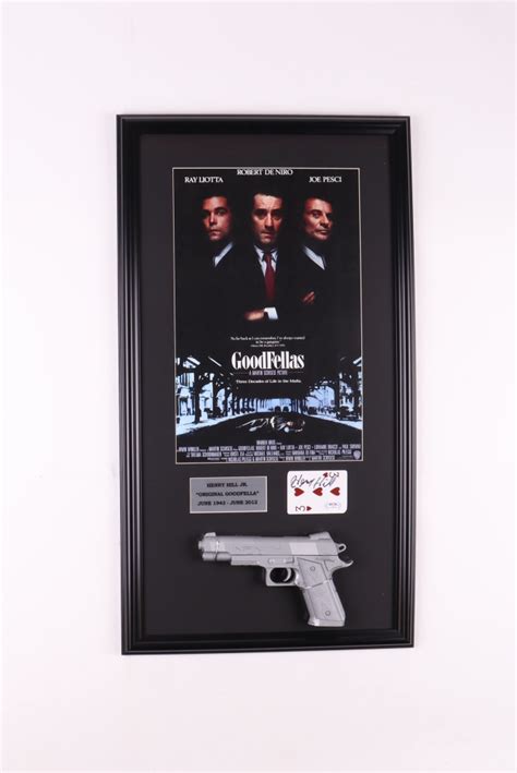 Henry Hill Signed Goodfellas Custom Framed Playing Card With Movie