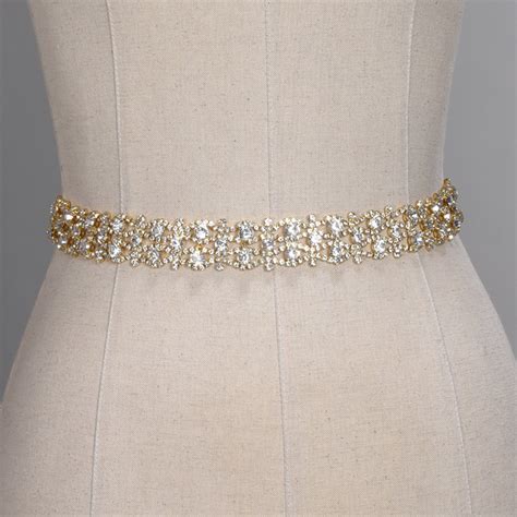 Cinto De Strass Dourado Luxuoso Elo Produtos Especiais