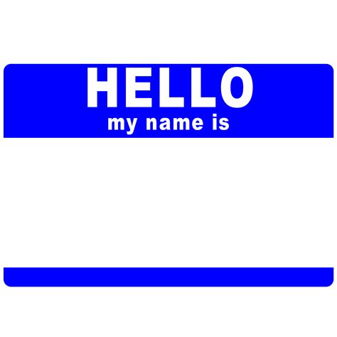 Hello My Name Is Blue