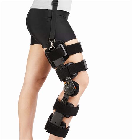 Buy Nvorliy Rom Knee Brace With Shoulder Strap Post Op Hinged Immobilizer Support Recovery