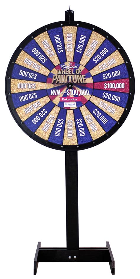 36 Inch Custom Permanent Graphic Prize Wheel Spinning Designs