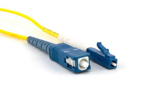 3m Singlemode Simplex Fiber Optic Patch Cable 9125 Lc To Sc