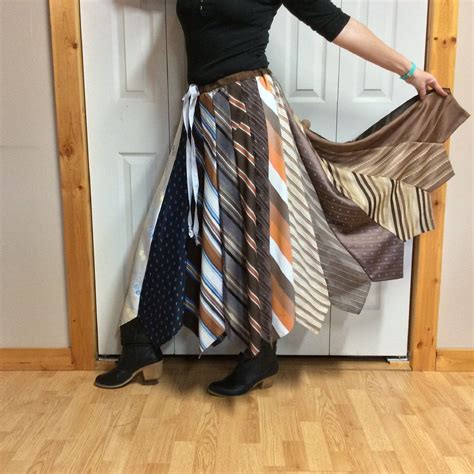 Pin On Handmade Recycled Necktie Skirts