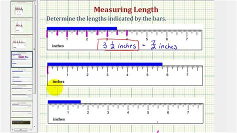 Ex Measure Lengths In Inches Mixed Numbers And Improper Fractions