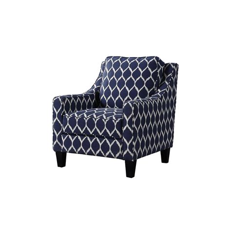 Best Master Furniture Tori Upholstered Blue Living Room Arm Chair Hsz 1 S