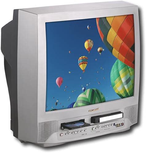 Best Buy Sylvania 27 Crt Tv With Built In Vcrdvd Player Wmp3