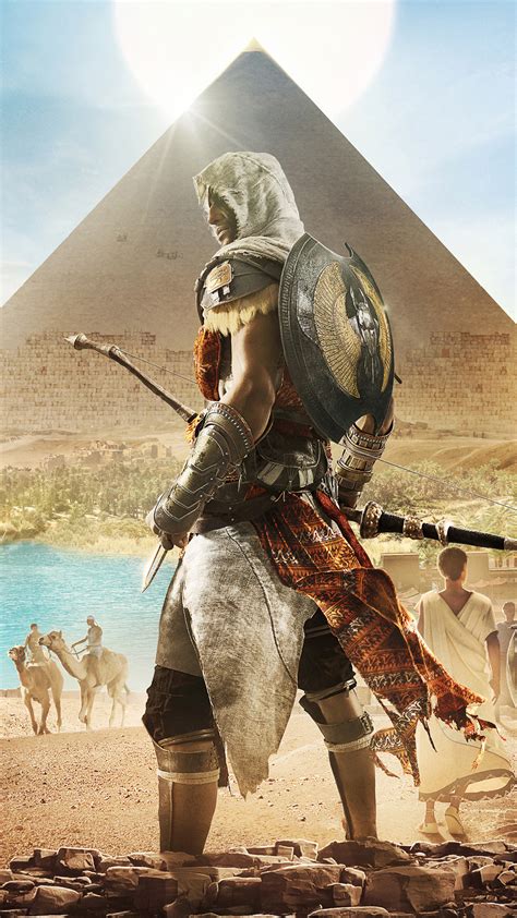 2160x3840 Assassins Creed Origins Bayek 4k Sony Xperia X,XZ,Z5 Premium