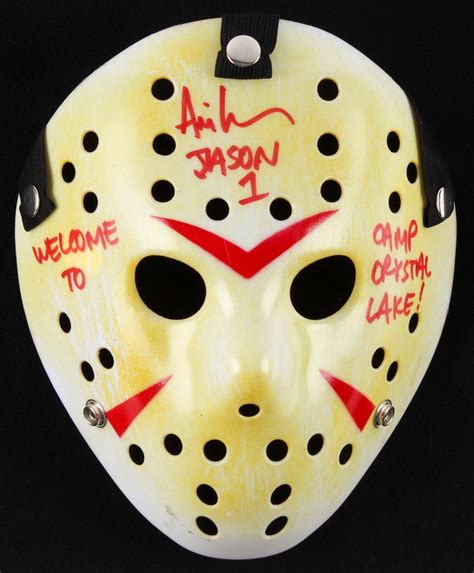 Ari Lehman Signed Jason Friday The 13th Hockey Mask Inscribed Jason