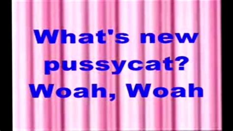 Tom Jones Whats New Pussycat Lyrics Youtube