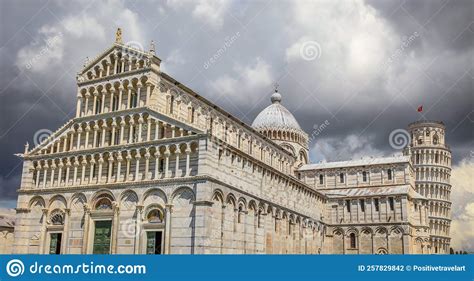 Miracle Square Cathedral Duomo And Leaning Tower Of Pisa Tuscany