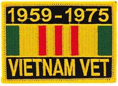 Vietnam Veteran Service Ribbon Patch 1959 1975 Military