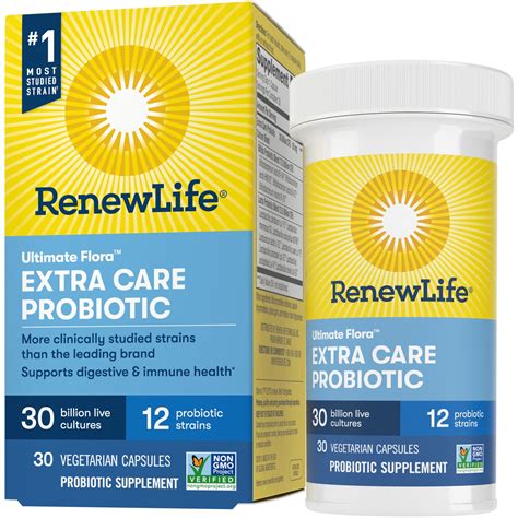 Renew Life Extra Care Probiotic Capsules 30 Billion 30 Ct Walmart