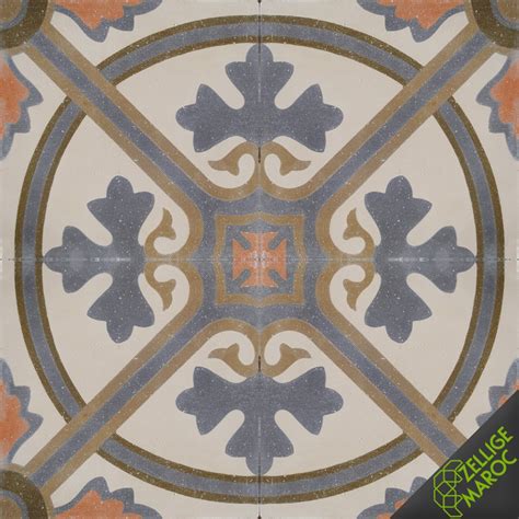 Les motifs proposés ici ont tous été conçus et dessinés par nos soins. Carreaux ciment T61 | Zellige Maroc