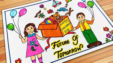 Childrens Day Drawing National Childrens Day Poster World