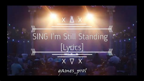 Im Still Standing Taron Egerton As Johnny Lyrics Of Movie Sing Youtube