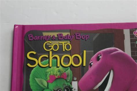 Scholastic Barney And Baby Bop Go To School Hardcover Childrens Book