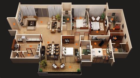 Simple 4 Bedroom House Plans 3d Renews