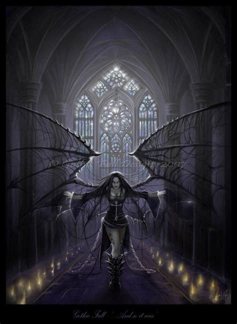 Gothic Fall And So It Was Gothic Dark Art By Suzanne Gildert