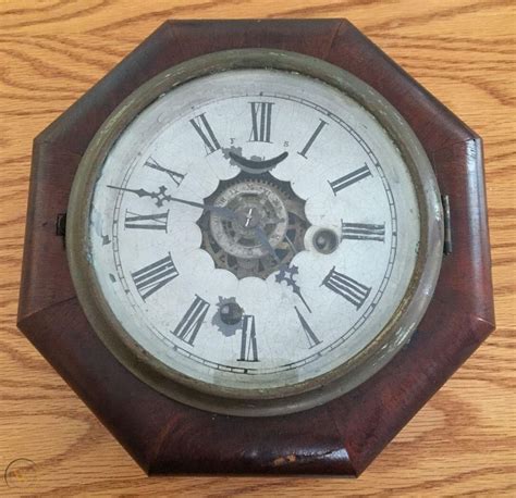 Antique Ansonia 8 Day Gallery Wall Clock 1806752465