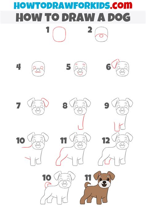 How To Draw A Dog For Kids