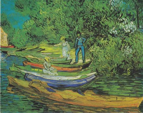 On The Banks Of The Oise At Auvers Vincent Van Gogh Van Gogh Pinturas