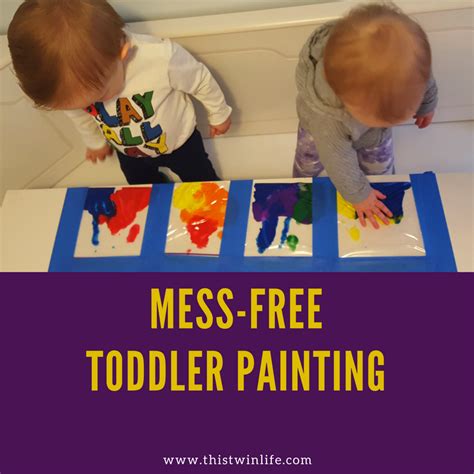 Mess Free Painting A Fun And Easy Project For Toddlers Mess Free