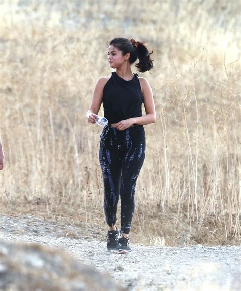 Selena Gomez Booty In Tights Hiking In Hollywood Hills June 2015 • Celebmafia