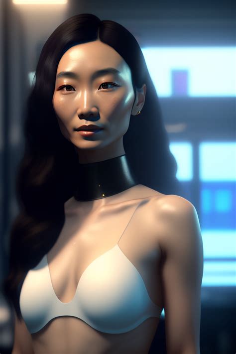 Lexica Ai Humanoid Girl Pretty Full View Asian Nude Face Of