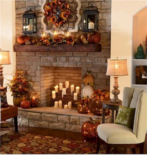30 Fireplace Decorations For Fall