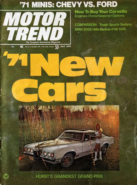Motor Trend July 1970 At Wolfgangs