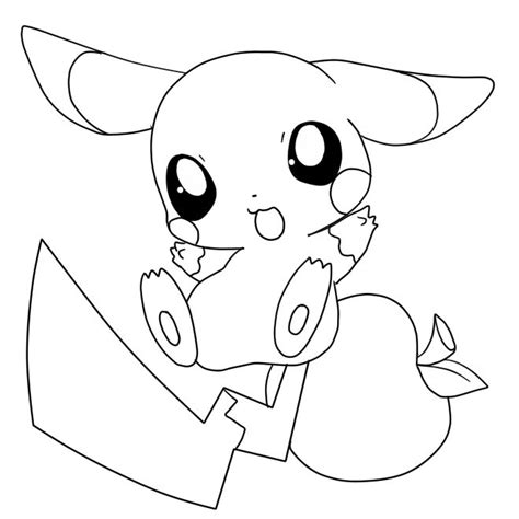 Apr 10, 2020 · pokemon pikachu coloring pages free collection. Baby pikachu coloring pages cute | Pikachu coloring page ...