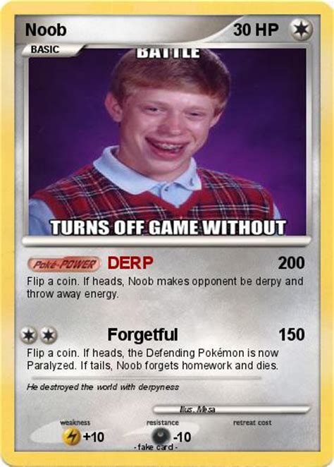 Pokémon Noob 799 799 Derp My Pokemon Card