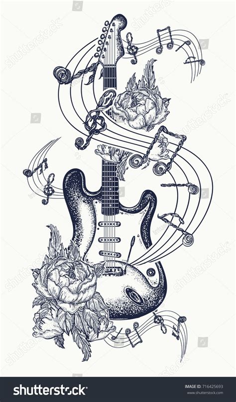 I got your name written here in a rose tattoo am c g am in a rose tattoo, in a rose tattoo, i got your name written here in a rose tattoo intro: Guitar tattoo. Electric guitar, roses and music notes ...