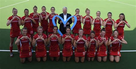 Didier Reynders And The Red Panthers Support The Blue Heart Campaign In